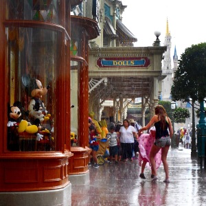 Disney's Magic Kingdom in the rain photo by J. Anzalone @ http://jacksonvilleheadshotphotographer.com